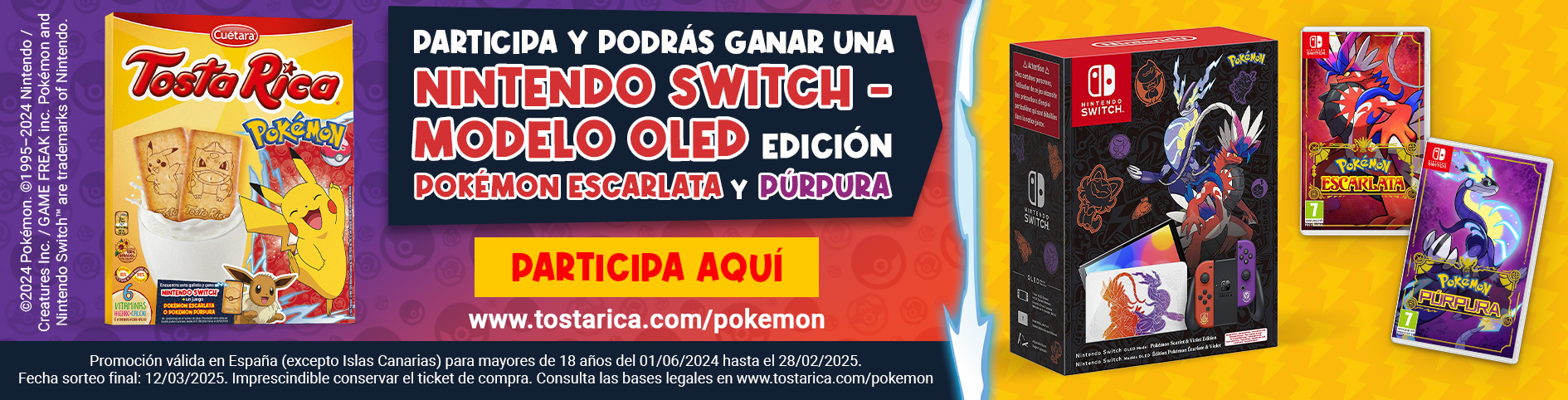 Promoción de Nintendo switch con TostaRica